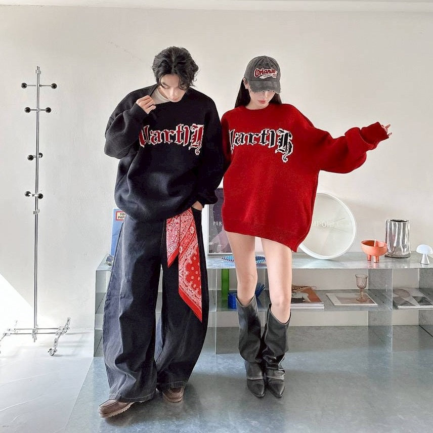 #C402 Winter Red Sweater