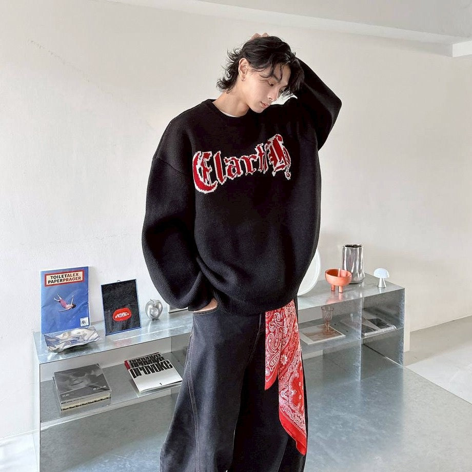 #C402 Winter Red Sweater