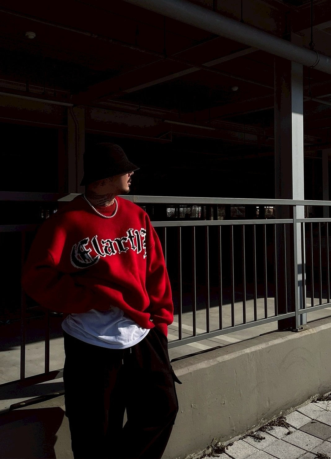 #C402 Winter Red Sweater