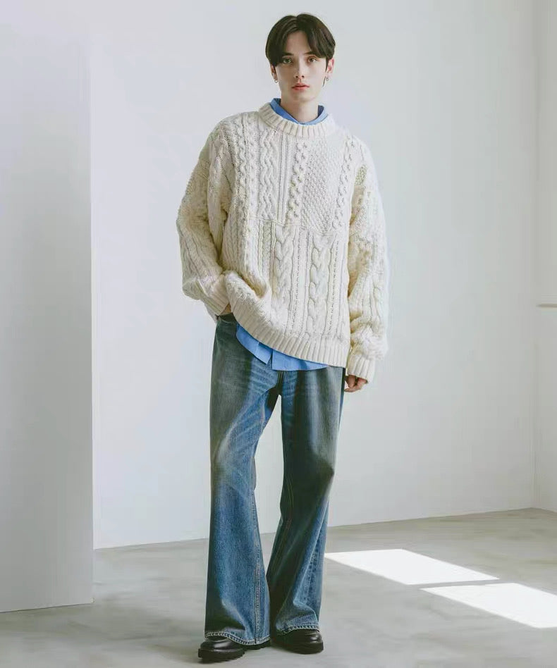 #IS214 Mixed pattern Knitting Sweater