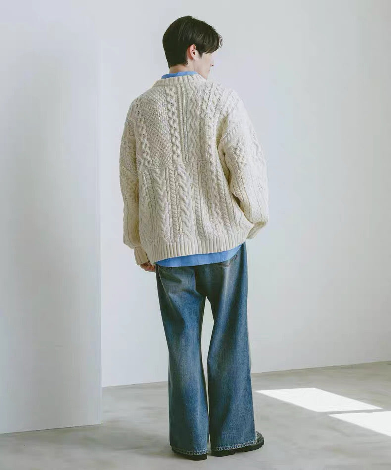 #IS214 Mixed pattern Knitting Sweater