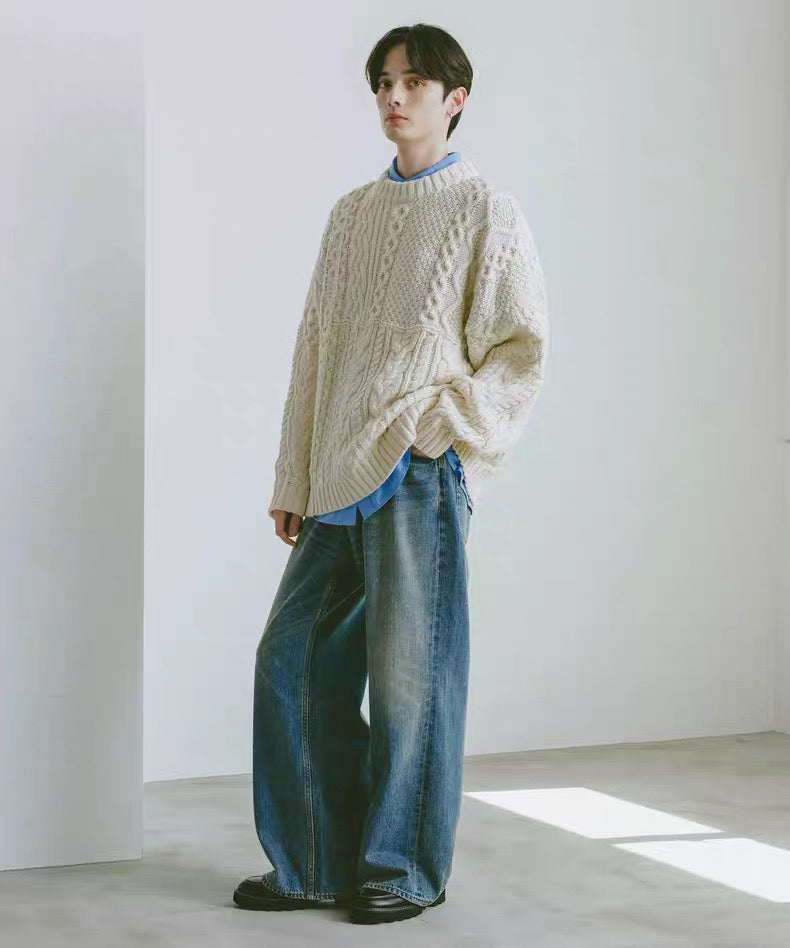 #IS214 Mixed pattern Knitting Sweater