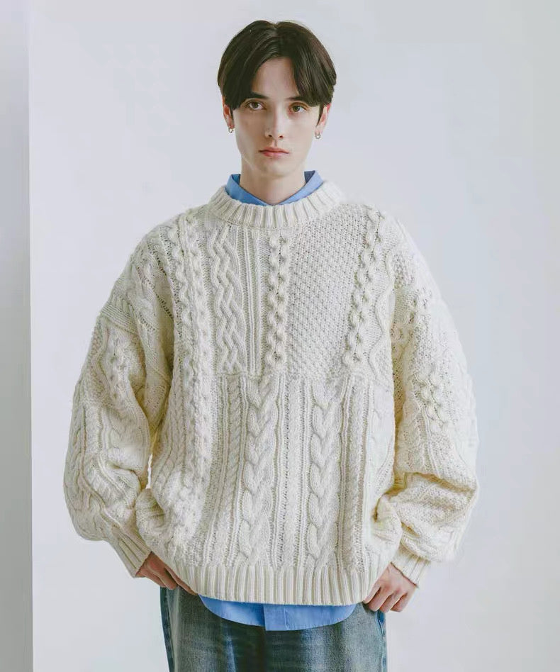 #IS214 Mixed pattern Knitting Sweater