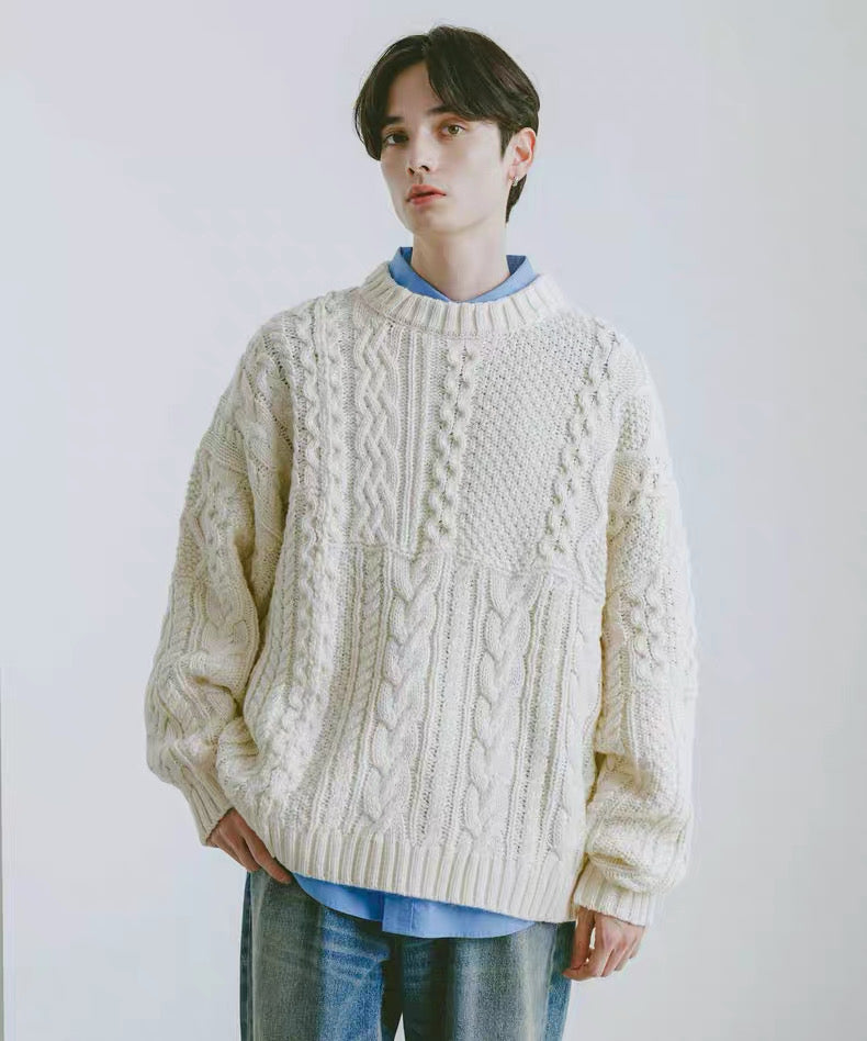 #IS214 Mixed pattern Knitting Sweater