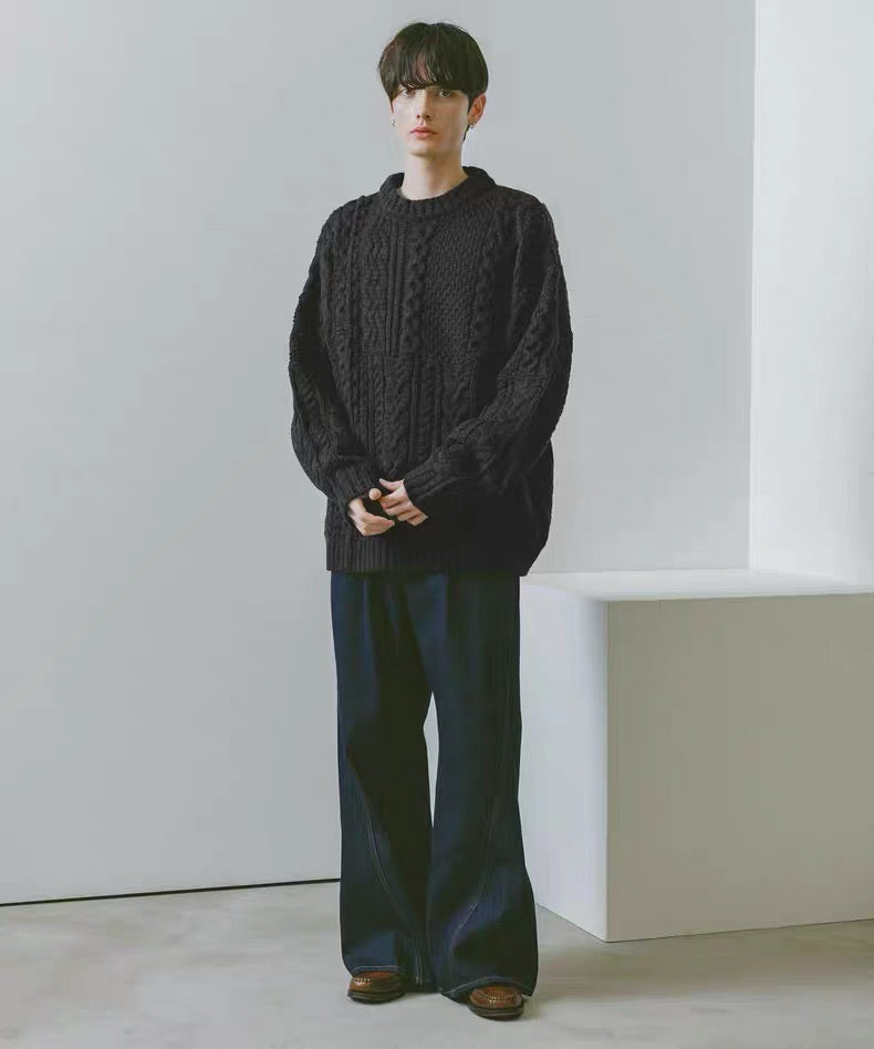 #IS214 Mixed pattern Knitting Sweater