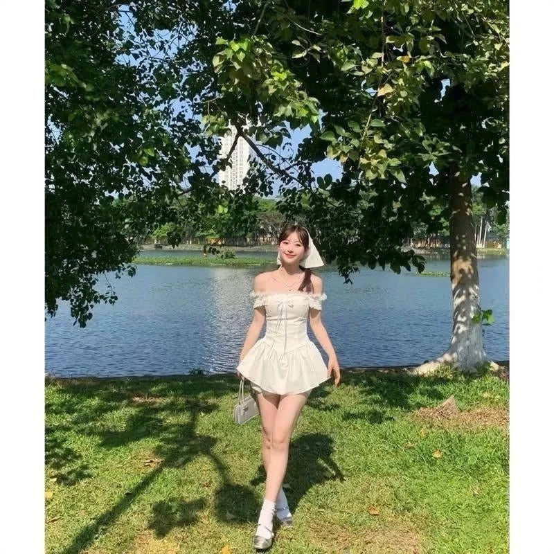#VN8902 Off shoulder Mini Dress