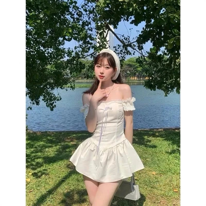 #VN8902 Off shoulder Mini Dress
