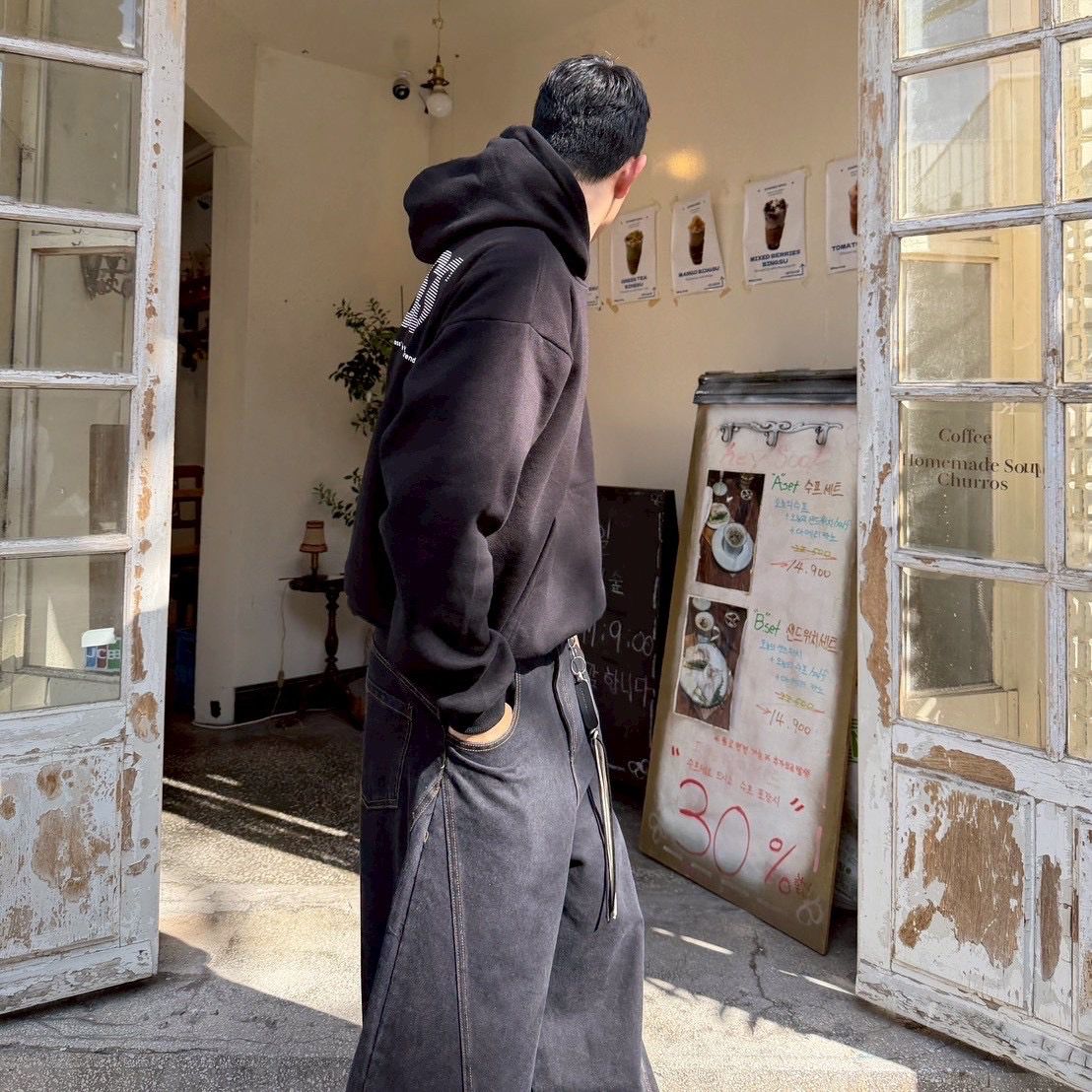 #C453 Middle CROSS Hoodie