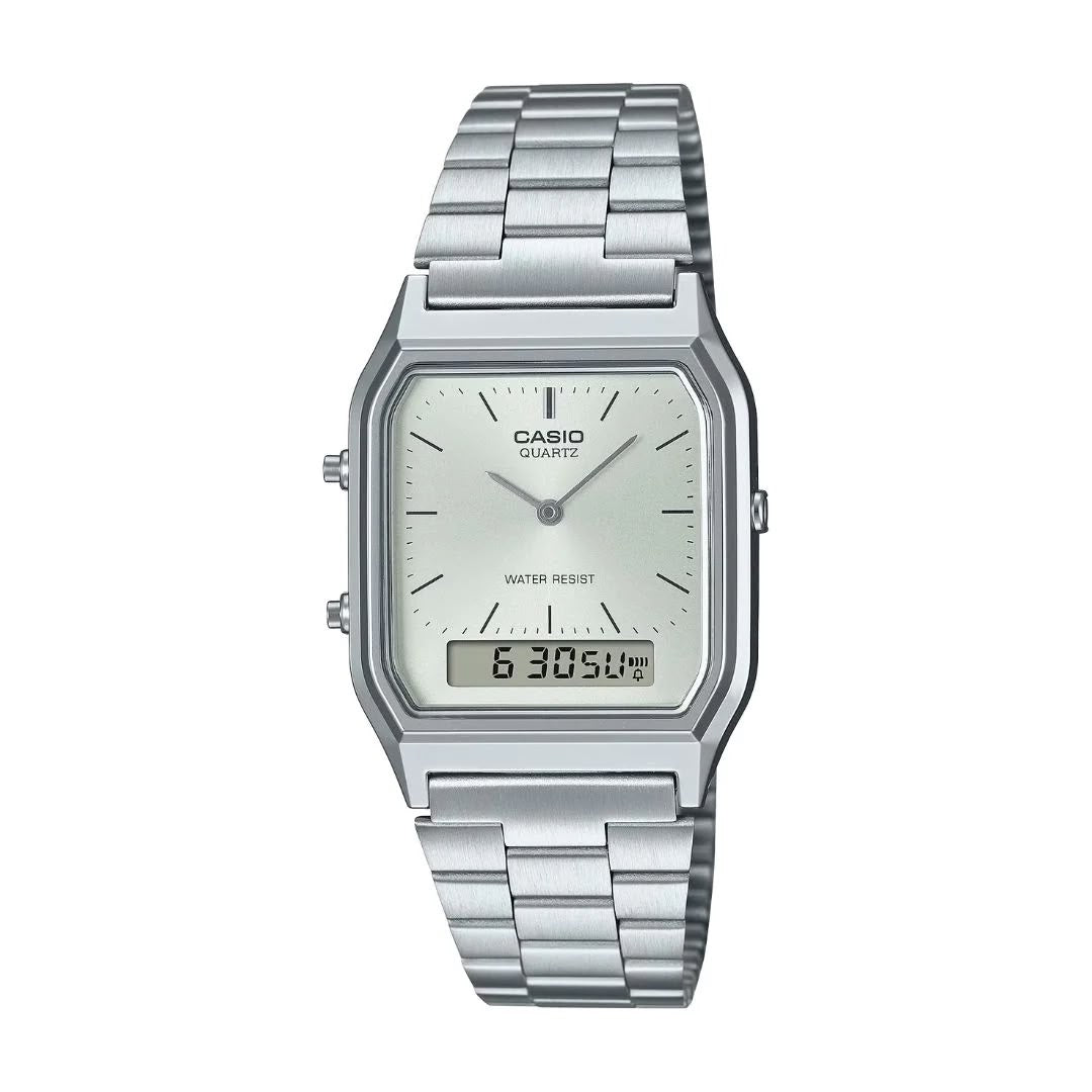 #CASIO03 Square Dual-Display Vintage Watch (AQ-230A)