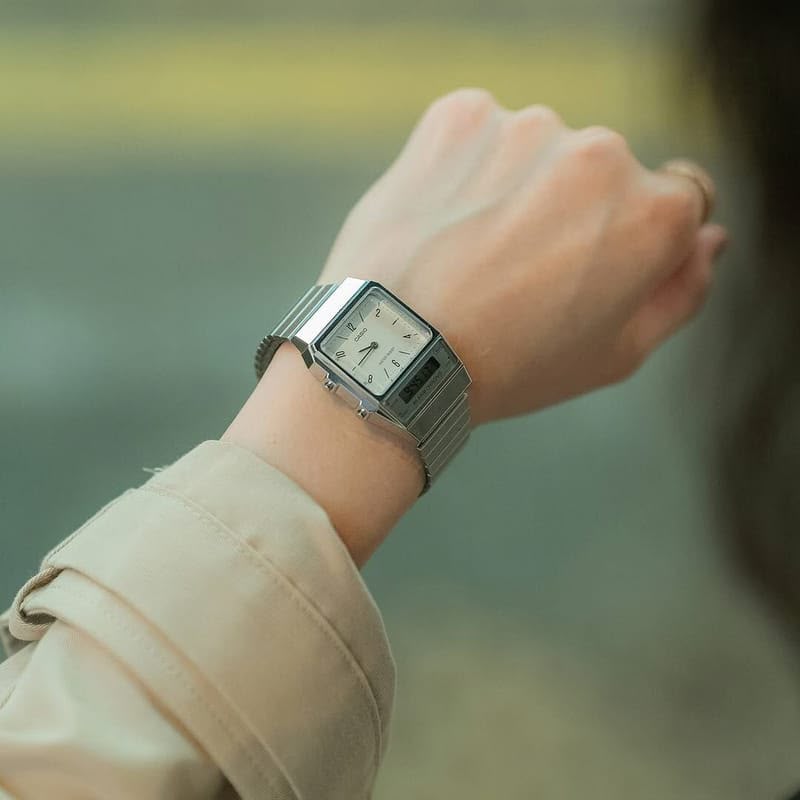 #CASIO04 Vintage Rectangular Dual-DIsplay Watch Reissue (AQ-800E)