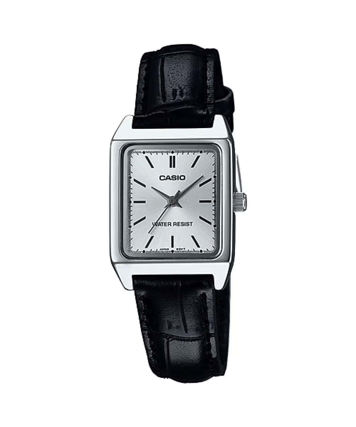#CASIO05 Vintage Women's Small Square Leather Band Watch (LTP-V007L)