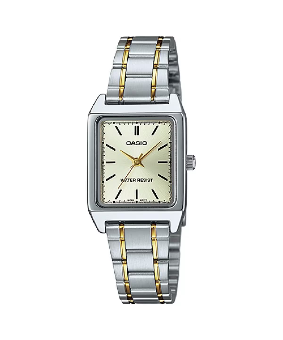 #CASIO07 Women's Rectangular Stainless Steel Watch (LTP-V007SG)