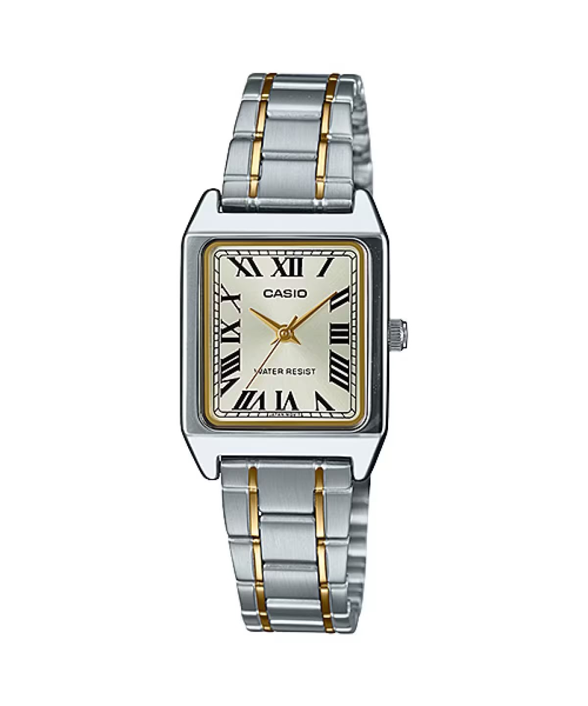 #CASIO07 Women's Rectangular Stainless Steel Watch (LTP-V007SG)