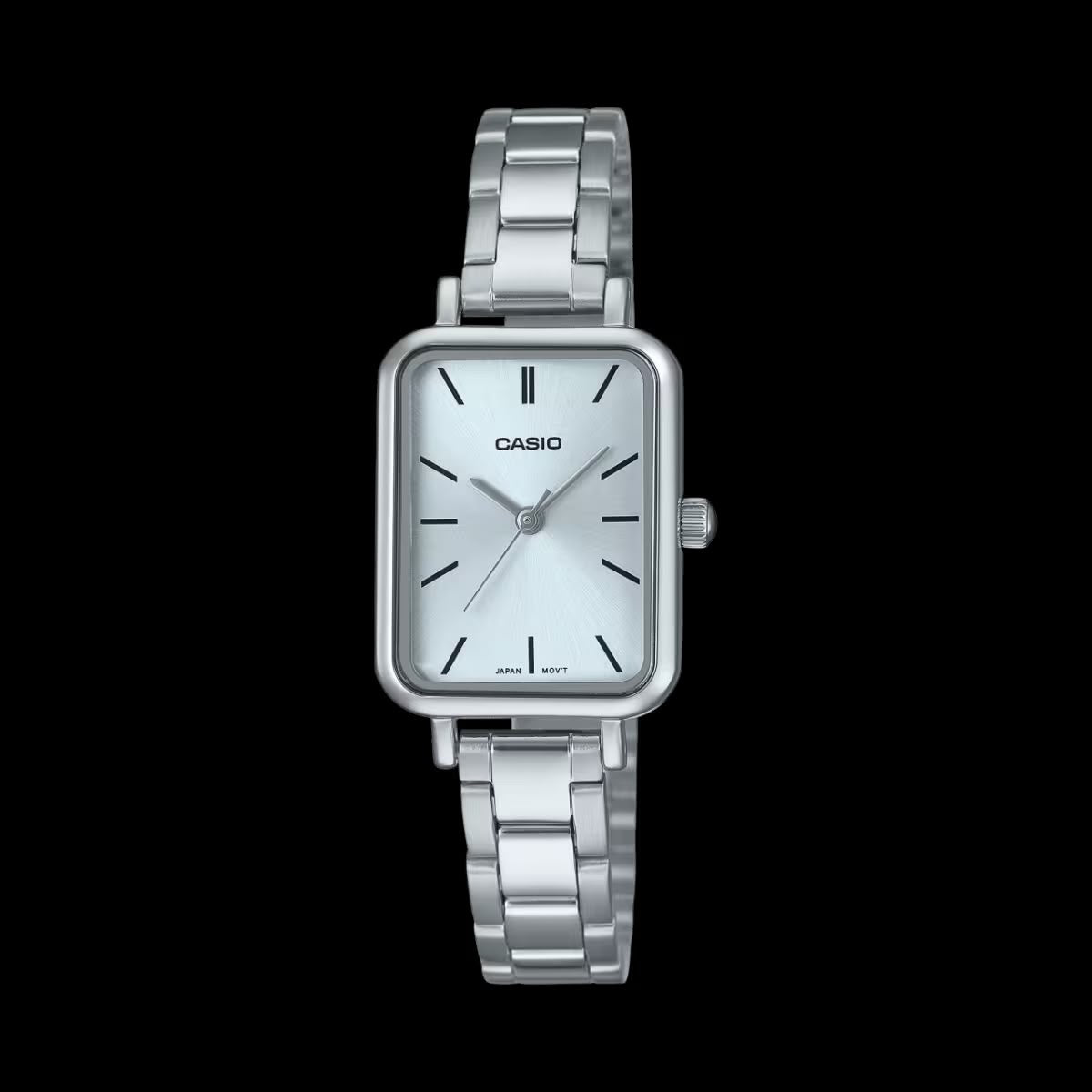#CASIO08 21mm Women's Small Square Metal Band Watch (LTP-V009D)