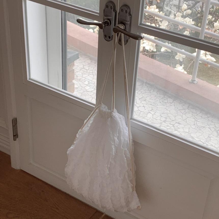 #IS171 Ruffle Drawstring Bag