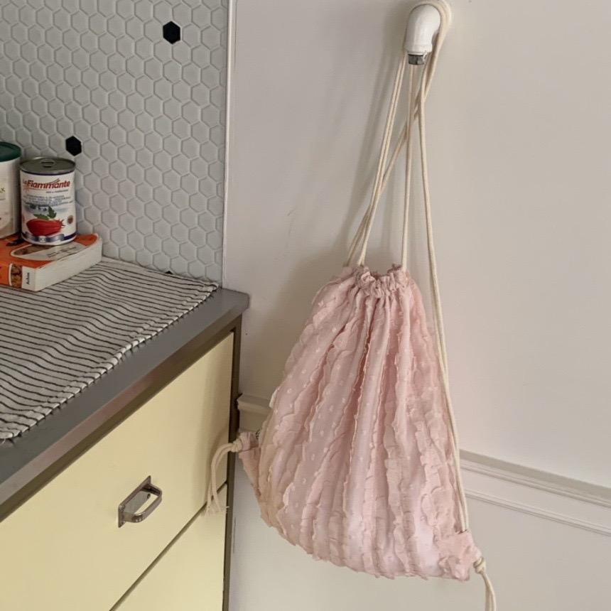 #IS171 Ruffle Drawstring Bag