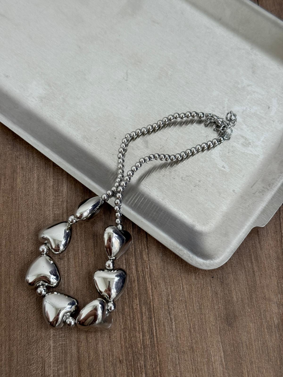 #IS29「送免運券」Heart Pin Necklace