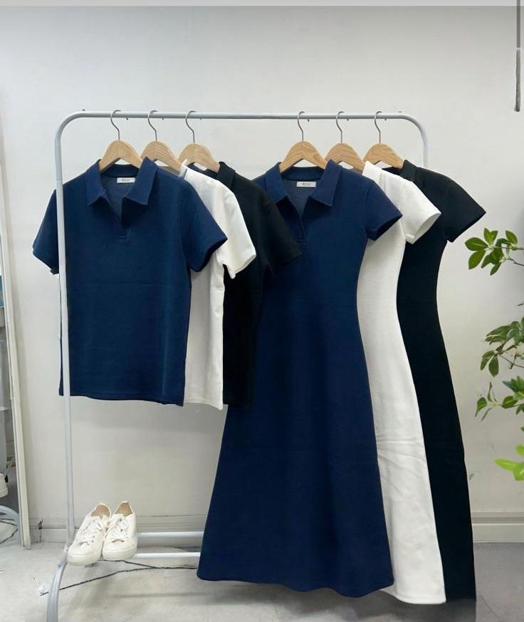 #KR06 Matching Couple Polo Dress and Shirt