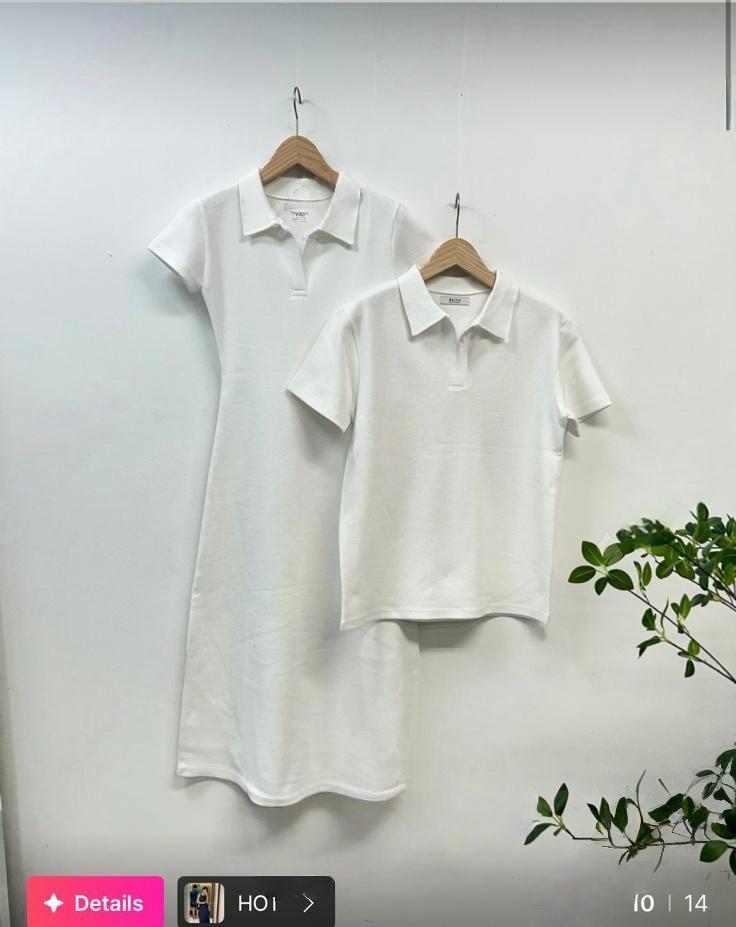 #KR06 Matching Couple Polo Dress and Shirt