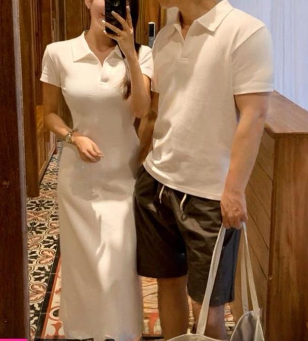 #KR06 Matching Couple Polo Dress and Shirt