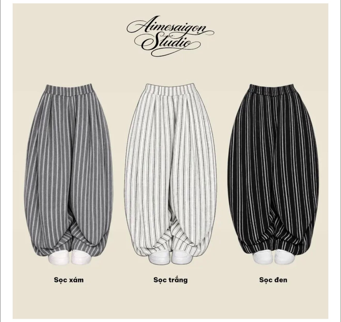 #VNAI01 BASIC COMFORTABLE WIDE PANTS