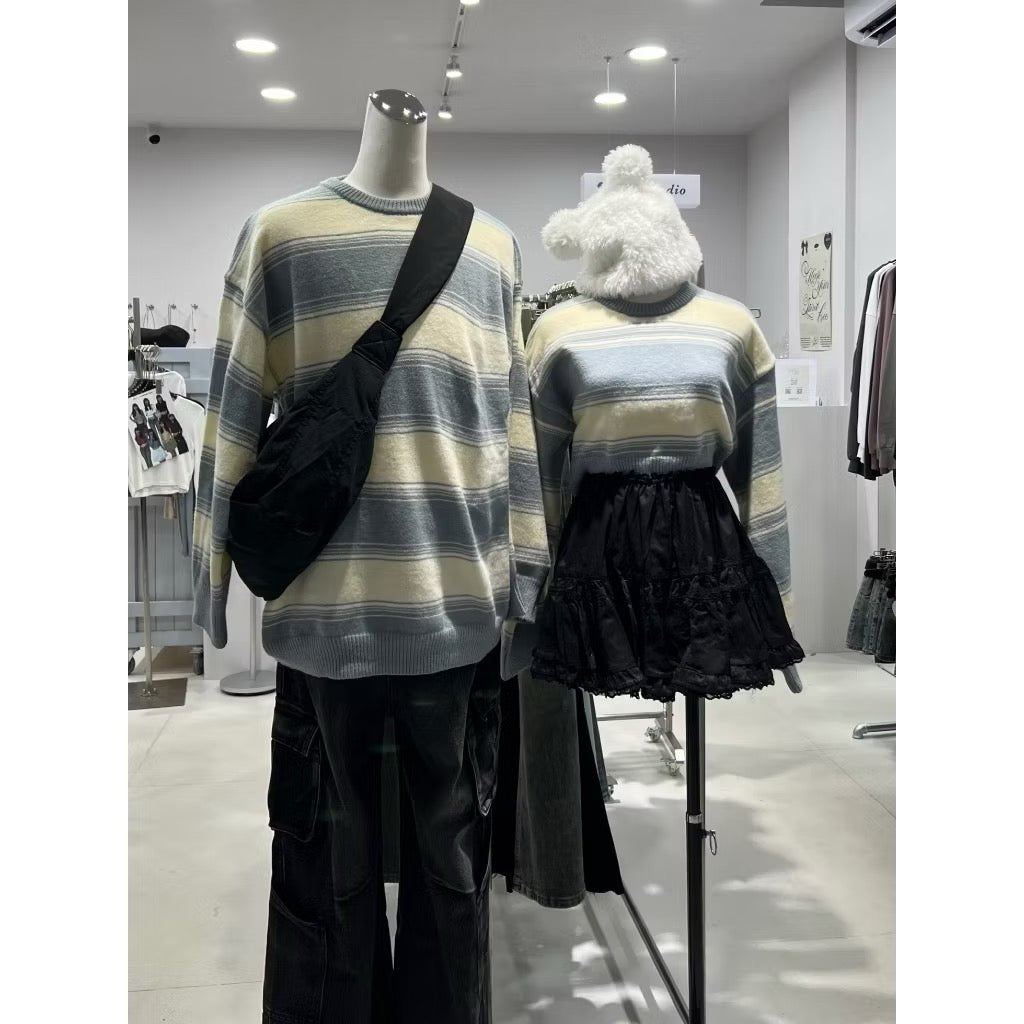 #BM02 Stripe Couple Sweater - Idiot Sandwich HK - 