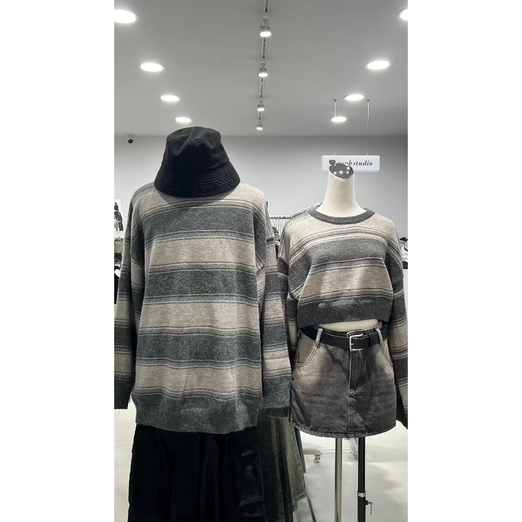 #BM02 Stripe Couple Sweater - Idiot Sandwich HK - 