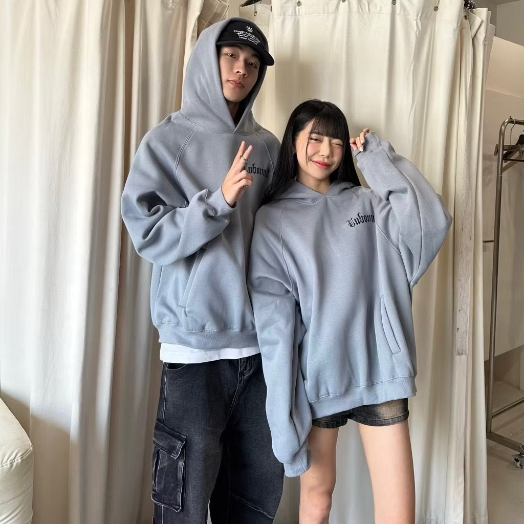 #BM06 Off shoulder Couple Hoodie - Idiot Sandwich HK - 