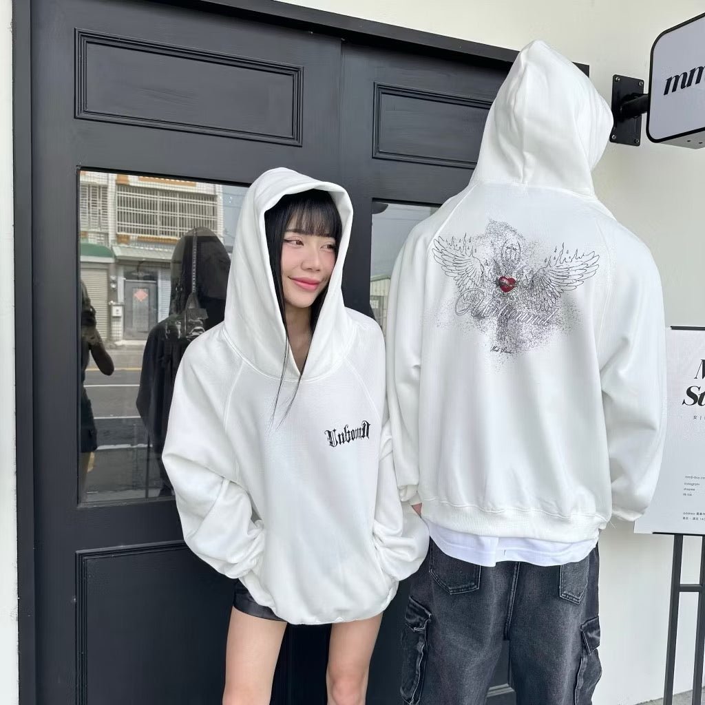 #BM06 Off shoulder Couple Hoodie - Idiot Sandwich HK - 