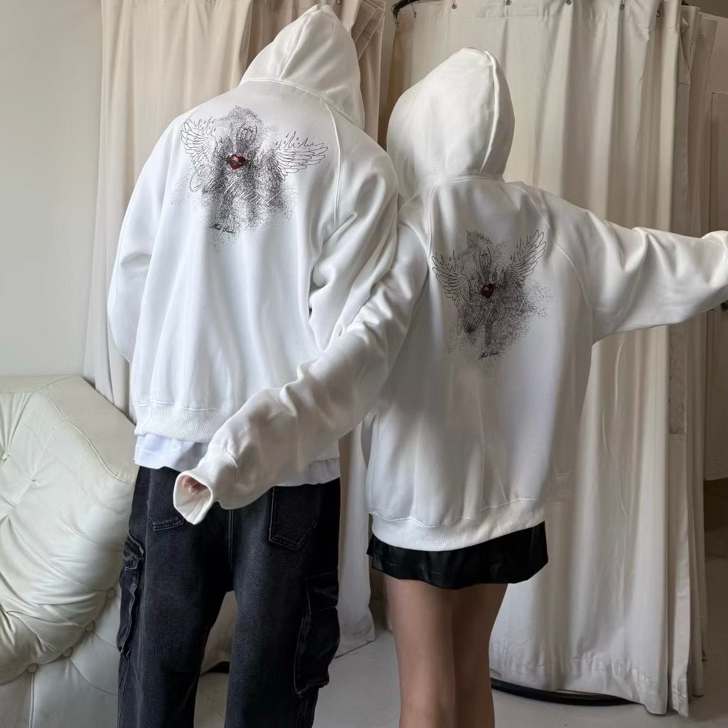 #BM06 Off shoulder Couple Hoodie - Idiot Sandwich HK - 