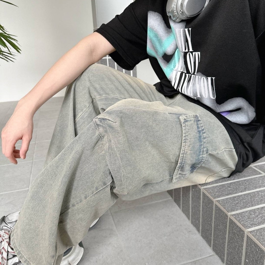 #C153 Stone Washed Denim Pant - Idiot Sandwich HK - 