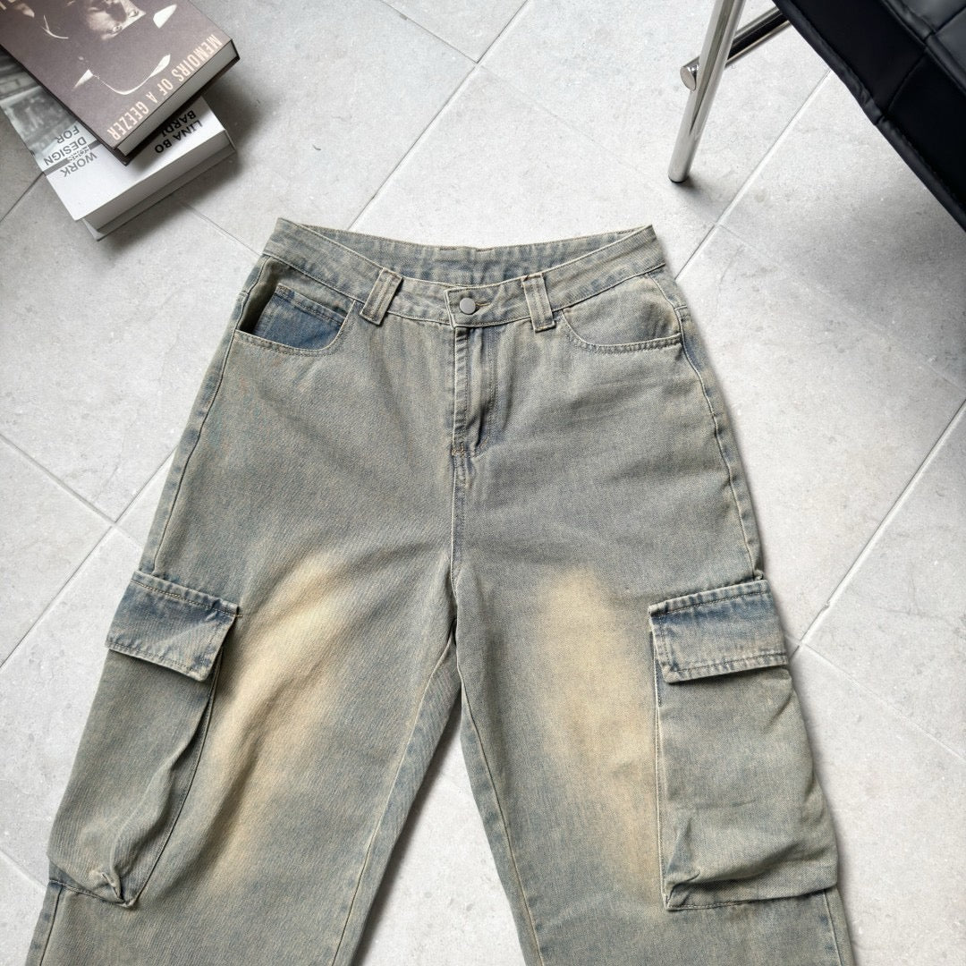 #C153 Stone Washed Denim Pant - Idiot Sandwich HK - 