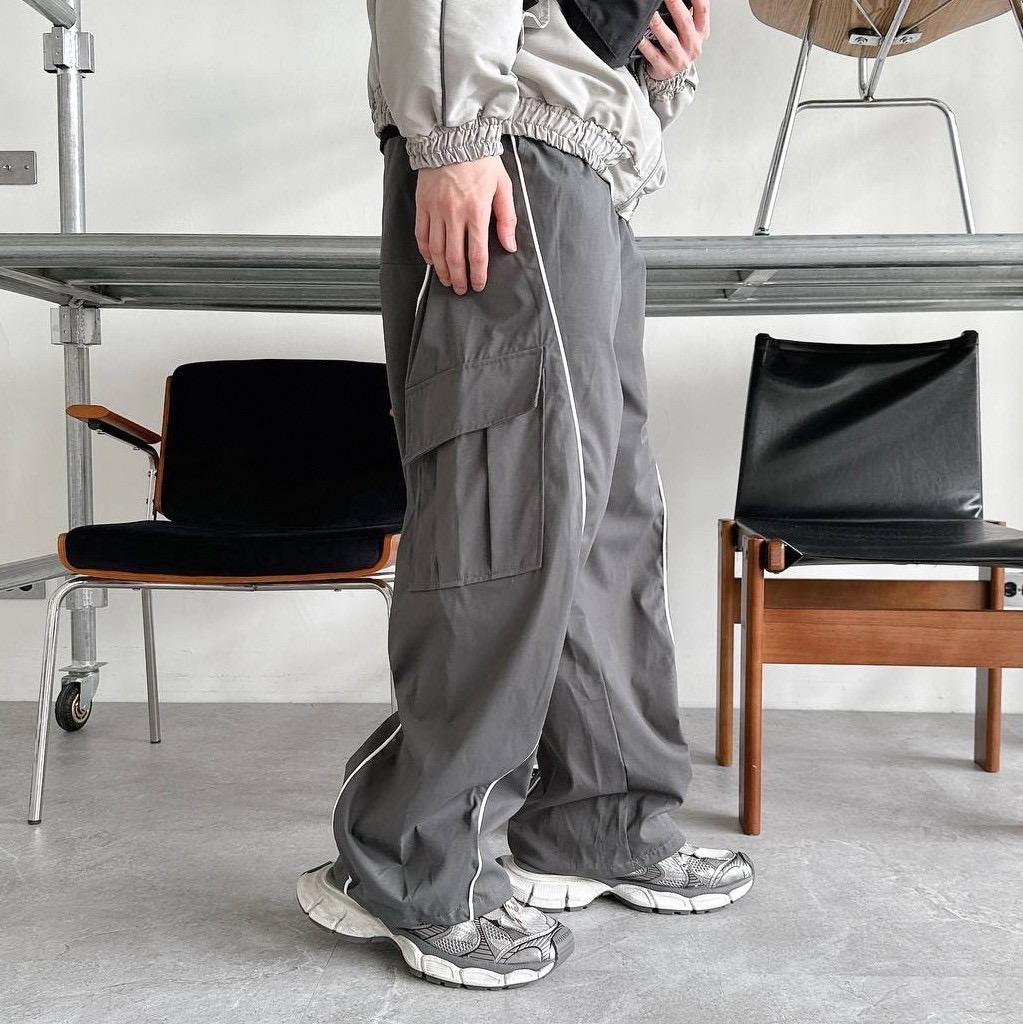 #C162 Contrast Stitch Cargo Pants - Idiot Sandwich HK - 