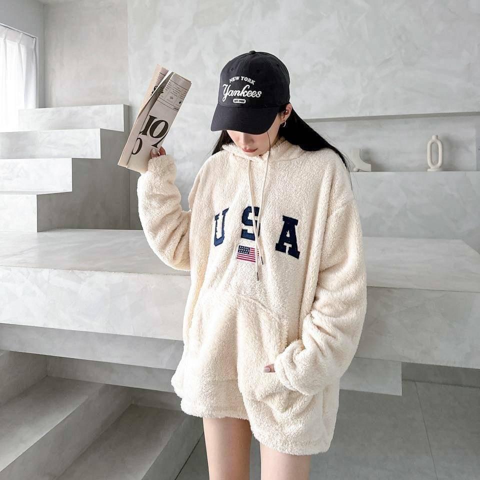 #C166 USA Lamb Wool Hoodie - Idiot Sandwich HK - 