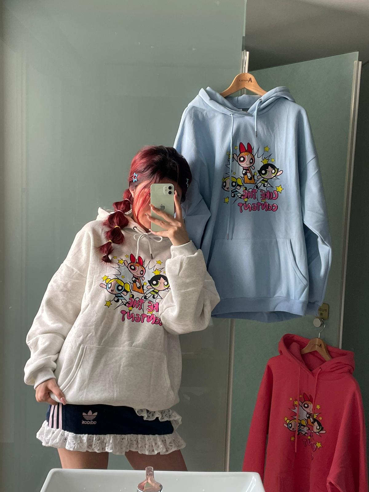 ＃C187 Powerpuff Girls Hoodie - Idiot Sandwich HK - 