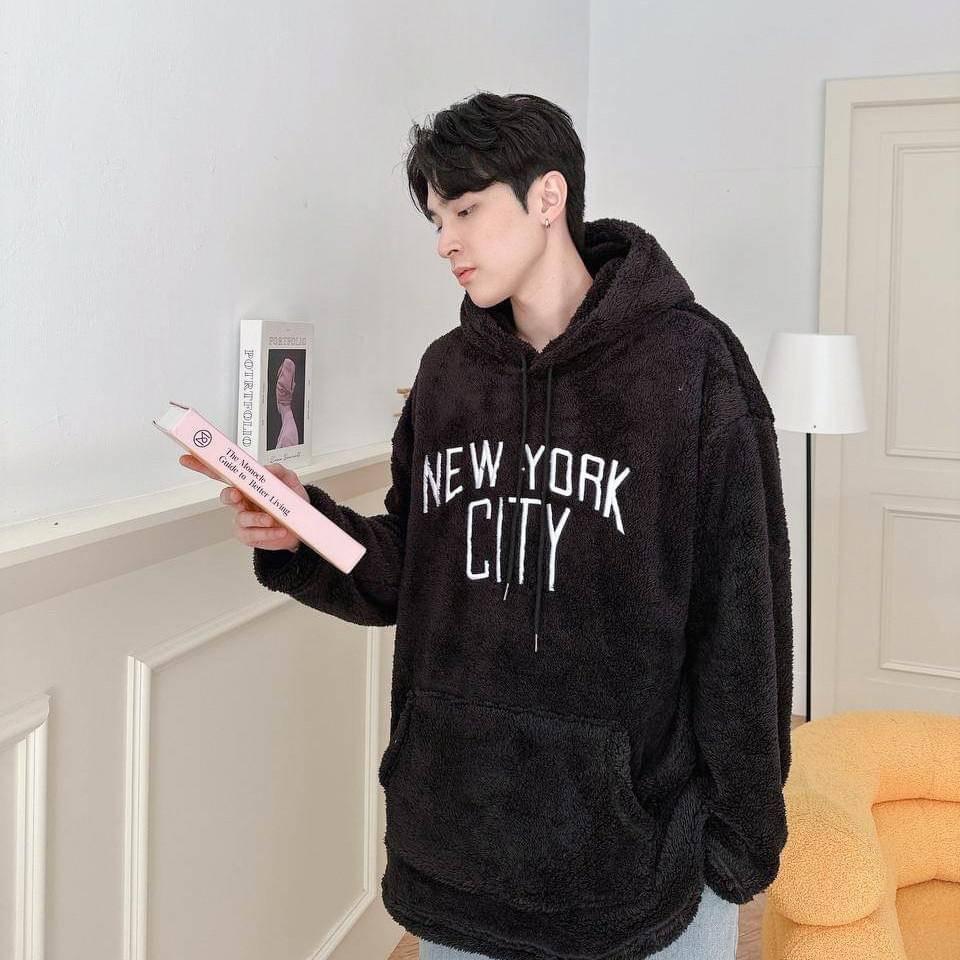 #C194 NEW YORK CITY Lamb Wool Hoodie - Idiot Sandwich HK - 