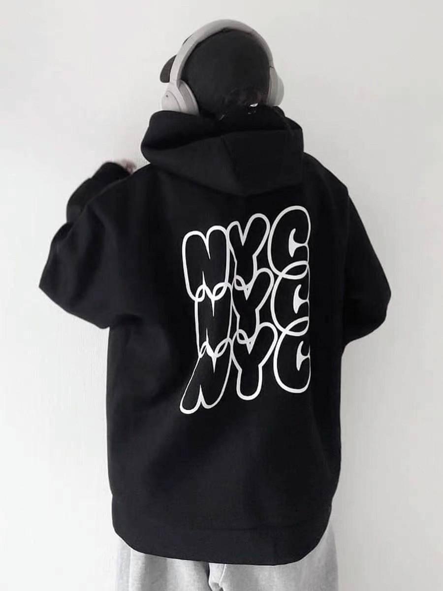 #C221 Dynamic NYC Lettering Hoodie - Idiot Sandwich HK - 