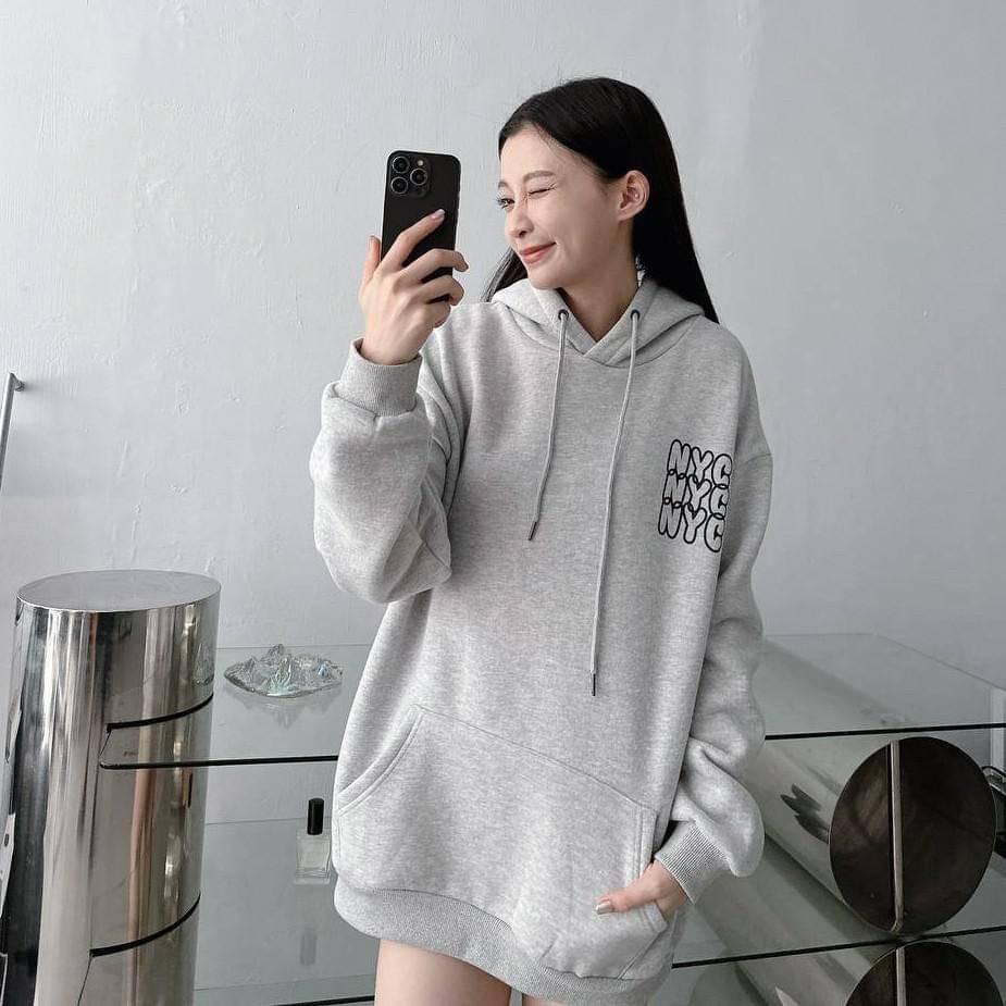 #C221 Dynamic NYC Lettering Hoodie - Idiot Sandwich HK - 