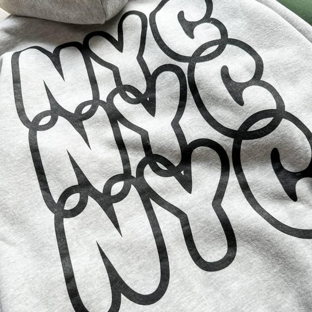 #C221 Dynamic NYC Lettering Hoodie - Idiot Sandwich HK - 