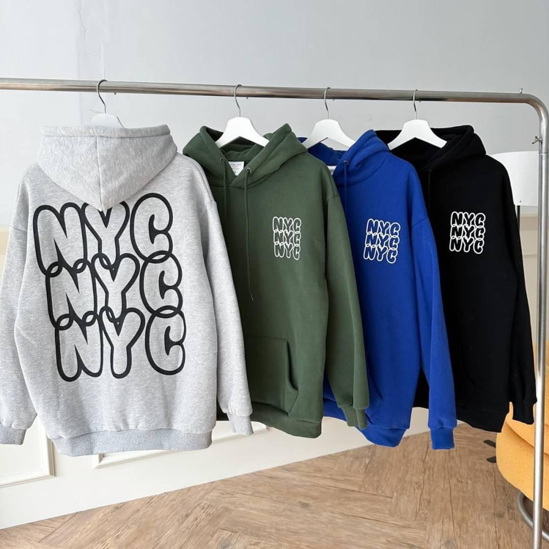 #C221 Dynamic NYC Lettering Hoodie - Idiot Sandwich HK - 