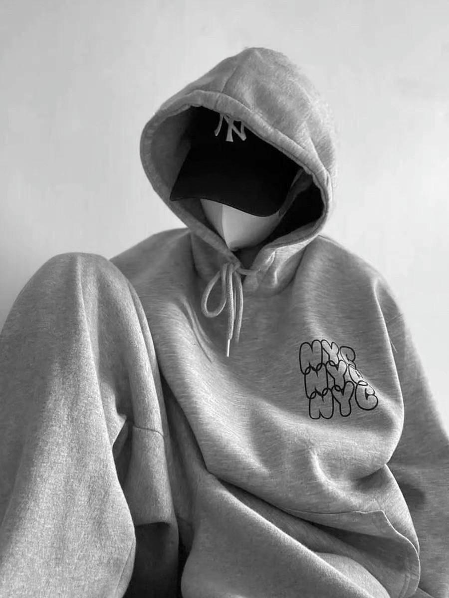 #C221 Dynamic NYC Lettering Hoodie - Idiot Sandwich HK - 