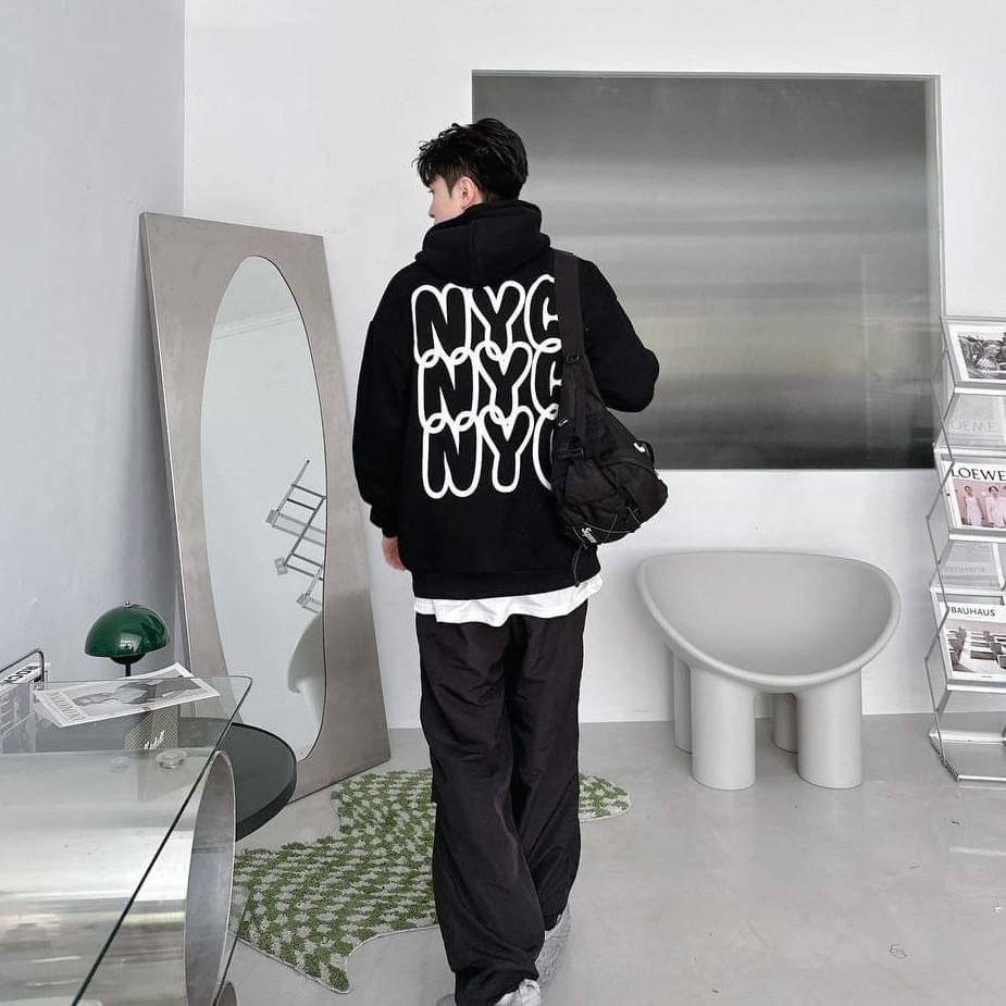 #C221 Dynamic NYC Lettering Hoodie - Idiot Sandwich HK - 