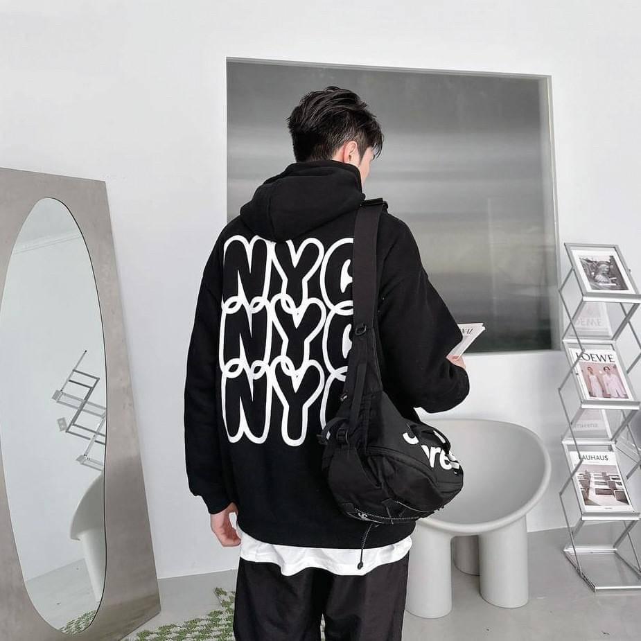 #C221 Dynamic NYC Lettering Hoodie - Idiot Sandwich HK - 