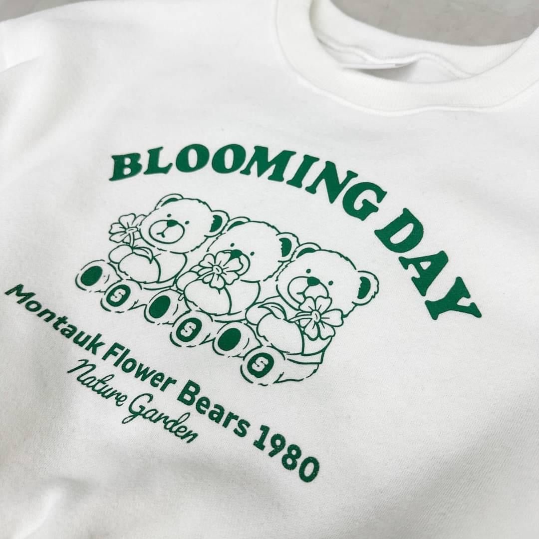 #C232 Blooming day Crop Long Sleeve - Idiot Sandwich HK - 