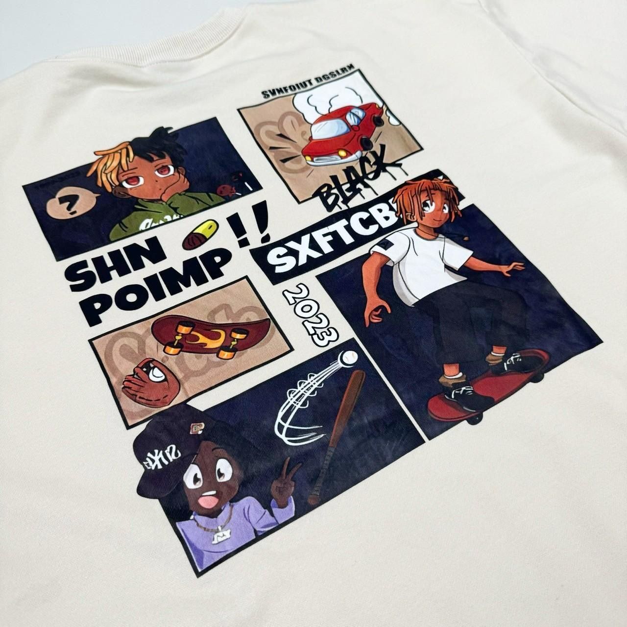 #C333 SHNPOIMP Skateboard T-shirt - Idiot Sandwich Apparel Limited - 