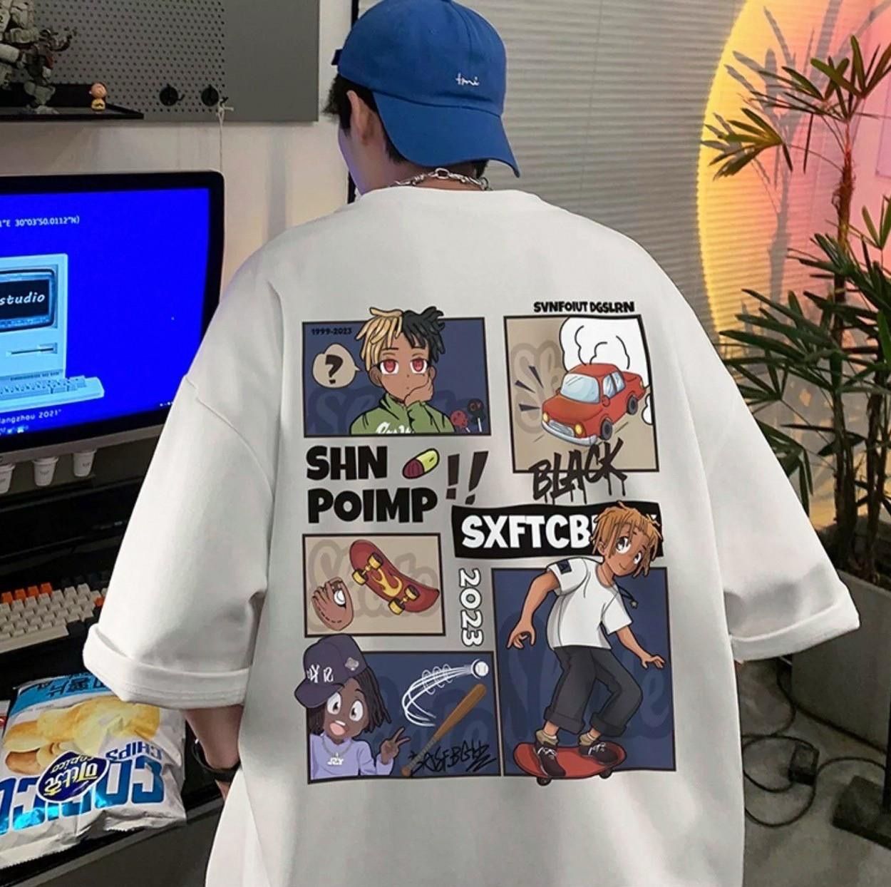 #C333 SHNPOIMP Skateboard T-shirt - Idiot Sandwich Apparel Limited - 