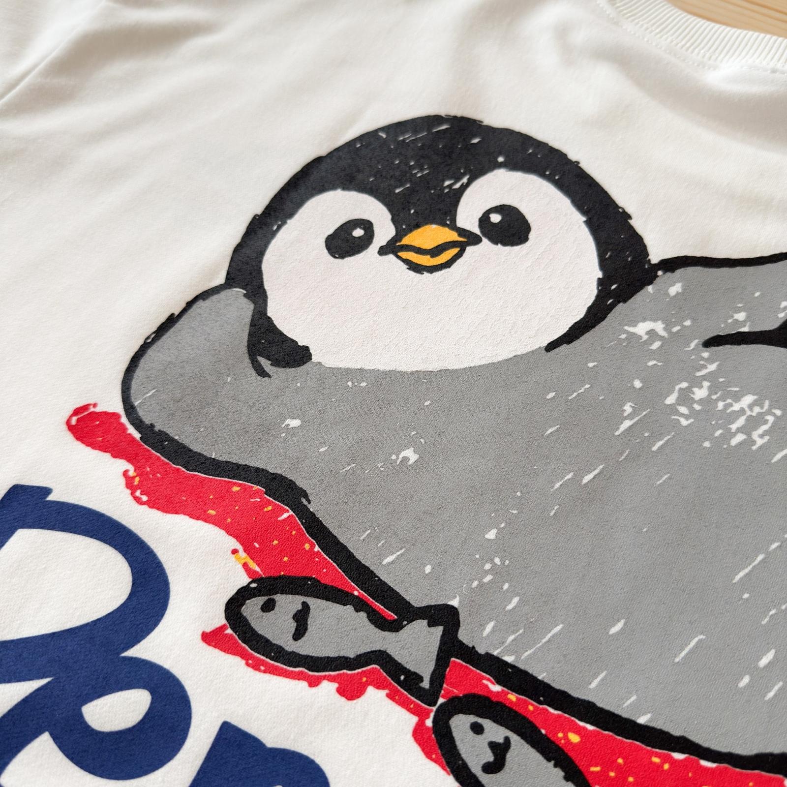 #C334 Penguin Island T-shirt - Idiot Sandwich Apparel Limited - 