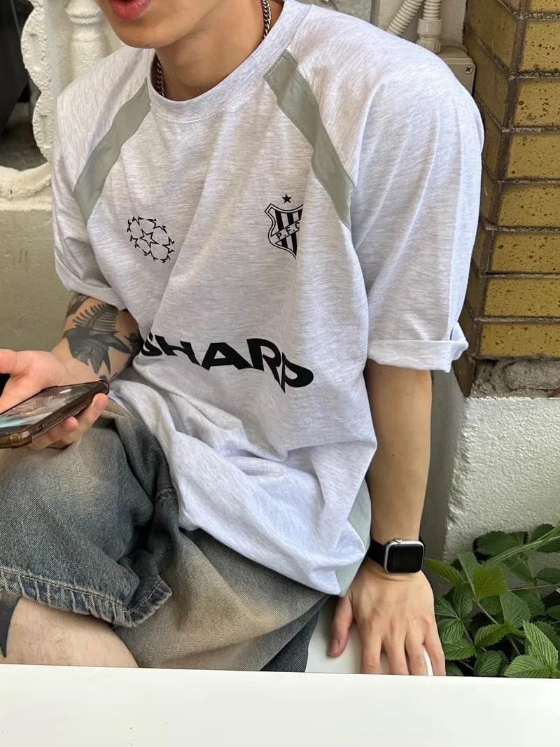 #C336 SHARP Color - blocked T-shirt - Idiot Sandwich Apparel Limited - 