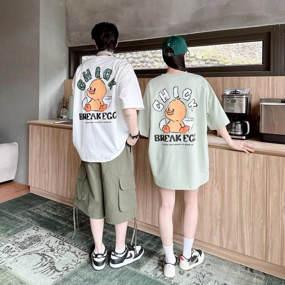 #C337 Chick Break Egg T-shirt - Idiot Sandwich Apparel Limited - 