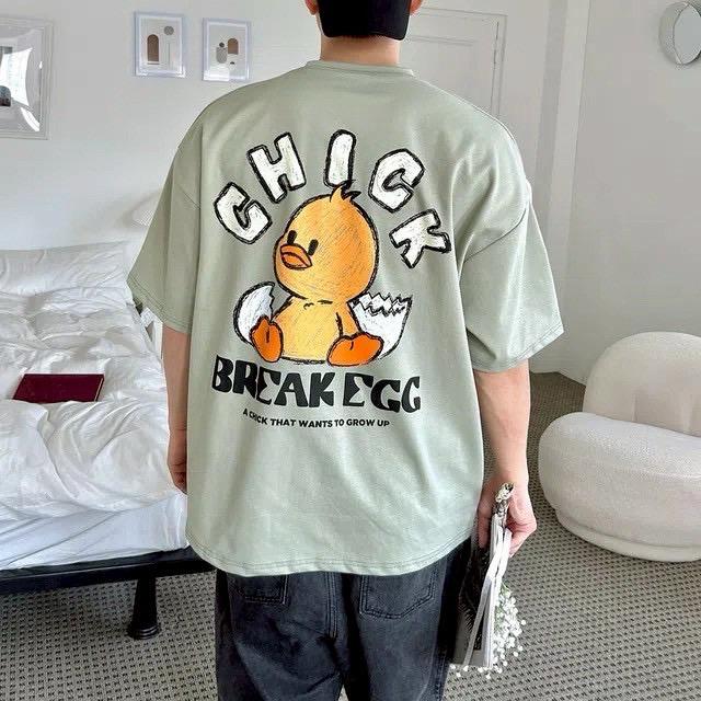 #C337 Chick Break Egg T-shirt - Idiot Sandwich Apparel Limited - 